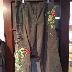 JWLA Johnny Was Khaki Cargo pants XL